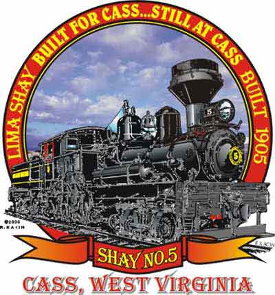 image | Shay No.5 Locomotive Railroad Custom T-shirt