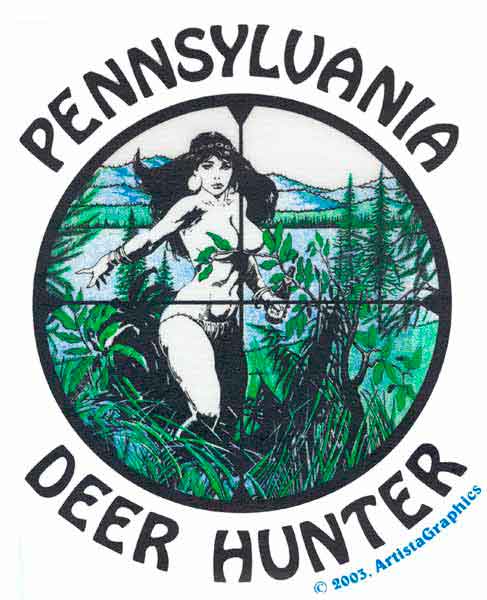 image | Pennsylvania Deer Hunter - Frazetta like Custom T-shirt