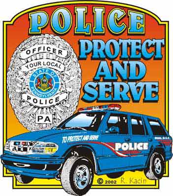 image | Sample Police Department Custom T shirt