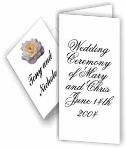 image | custom wedding programs