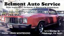 image | business card - Belmont Auto Service